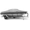 Eevelle Boat Cover V HULL RUNABOUT Low or No Bow Rails Inboard 19ft 6in L 96in W Charcoal SFVR1996-CHL - alternate 1